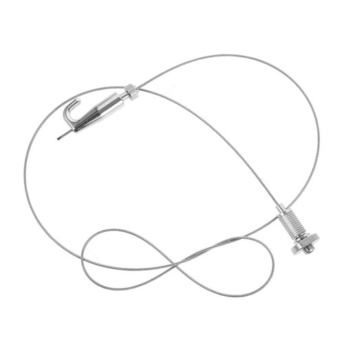 Exploier Rope Silver Metal Picture Hanging Cord Heavy Duty Rope for Home and Office ...