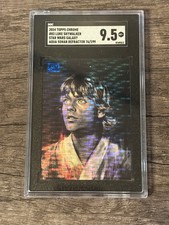 2024 Topps Chrome Galaxy Star Wars 83 Luke Skywalker Blue Pulsar /199 SGC 9.5