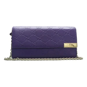 Sac à bandoulière GUCCI en cuir violet 452 021225