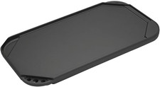 USA Two Burner Reversible Cast Aluminium Griddle, 50 X 28 X 2 Cm,Black