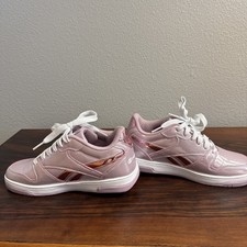 Heelys X Reebok Shoes Girls Size 5 Pink Roller Sneaker Wheeled Heel Skate New