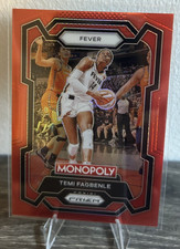 Temi Fagbenle 2024 Panini Prizm Monopoly WNBA Red Prizms #/99 No.26