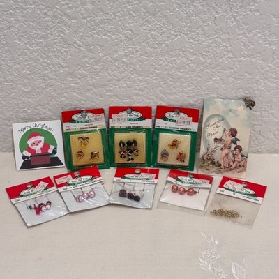 Vintage Michaels Trim the Tree Miniature Christmas Ornaments Lot 1985 Taiwan NOS