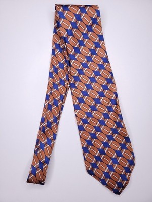 Smithsonian Institution Mens Formal Necktie 56''Lx3.75''W Brown/Blue Neck Tie