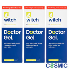 3 X Witch Doctor Gel 35ml - Helps Calm/Soothe Skin-Treats/Tones Skin & Closes