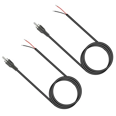 2Pcs 3.4ft RCA Male Plug to Bare Wire Audio Speaker Subwoofer HDTV Cable Cord - Image 1 of 4