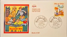 🎁Enveloppe FDC 1er jour, Boule et Bill, 2002 PARIS