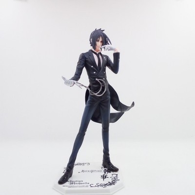Estatua de mayordomo negro de Sebastian Michaelis figura de anime libro de circo coleccionable