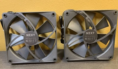 NZXT Set Of 2 Fluid Dynamic Bearing Fan Black RF-P14FF-B1 - Image 1 of 4