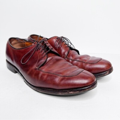 Men\'s Allen Edmonds Brown Leather Oxford Dress Shoes - Size 12 Allen Edmonds Delray Split Toe Brown Leather | Mercari main image 2