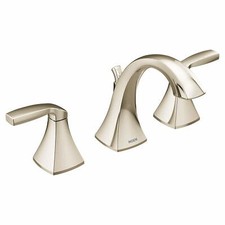 Moen T6905NL Voss Two-Handle Widespread Bathroom Faucet in Polished Nickel