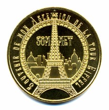 75007 Tour Eiffel 10, Souvenir de mon ascension, Sommet, 2022, Monnaie de Paris