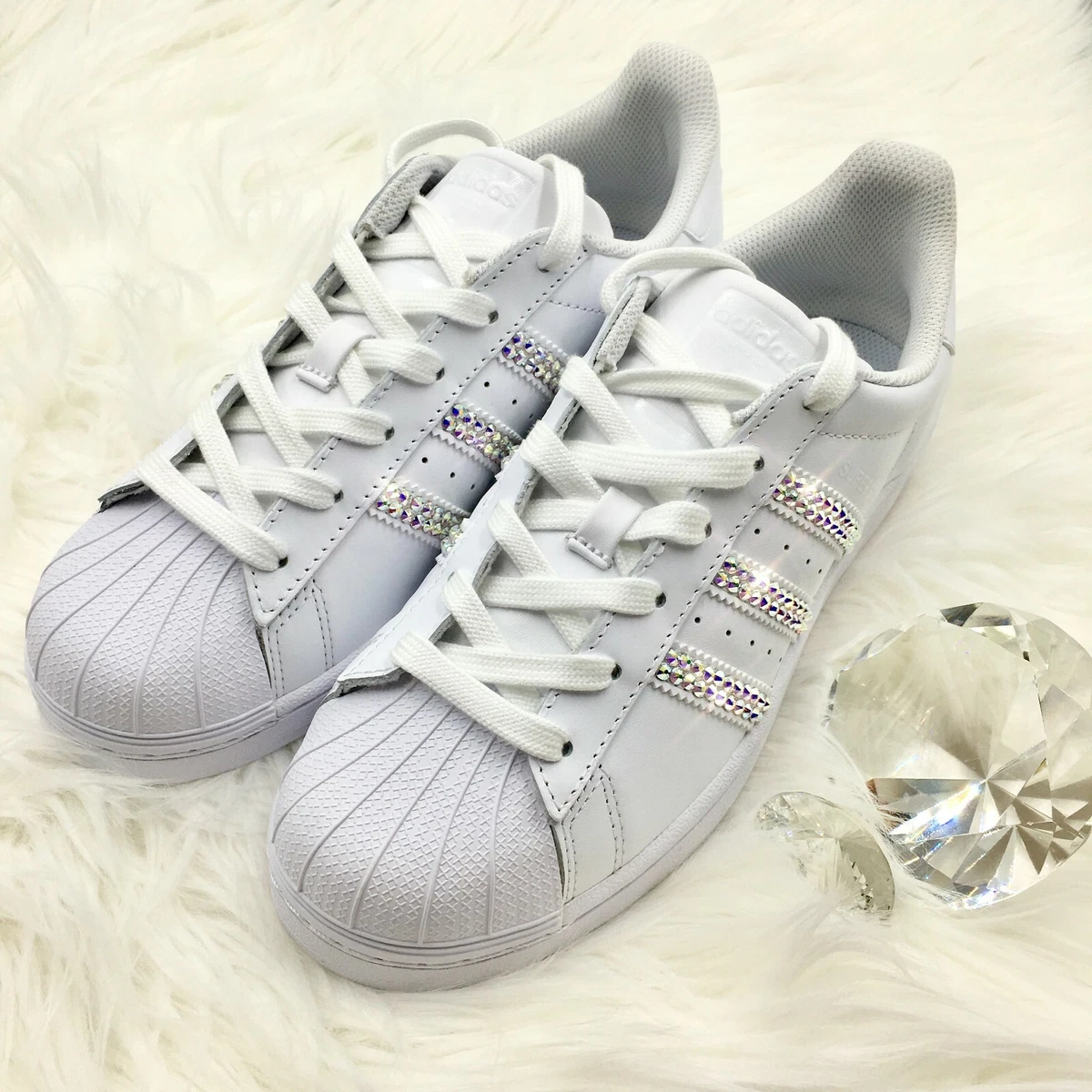 Crystalise Converse Trainers with Swarovski Flat back Crystals