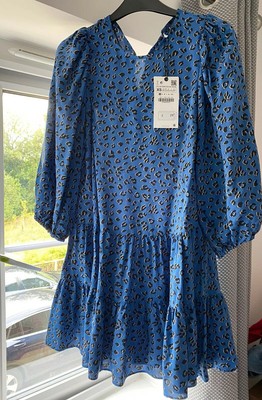 leopard print smock dress zara