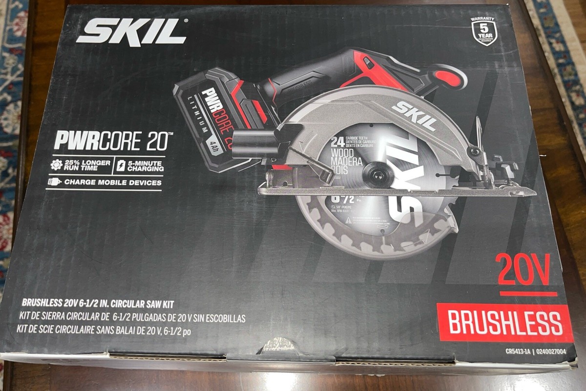 Skil PWR CORE 20 Brushless 20V 6-1/2-In Circular Saw Kit