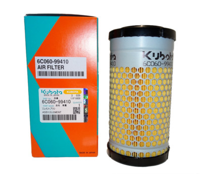 New OEM Kubota Engine Air Filter 6C060-99410, 6C060-99414