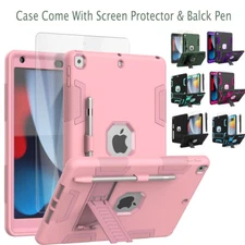 For iPad 9th/8th/7th Gen 10.2 Inch Case Rugged Shockproof Heavy Duty Stand Cover