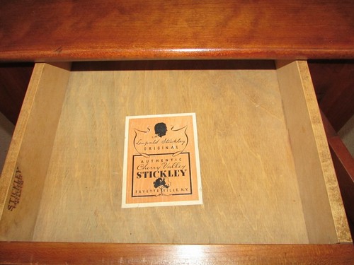 VINTAGE STICKLEY CHERRY CORNER CABINET, BUTLER PANTRY, CURIO - Picture 5 of 12