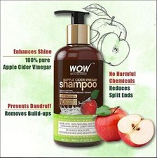 WOW Skin Science Apple Cider Vinegar Shampoo No sulphate Parabens, 300ml
