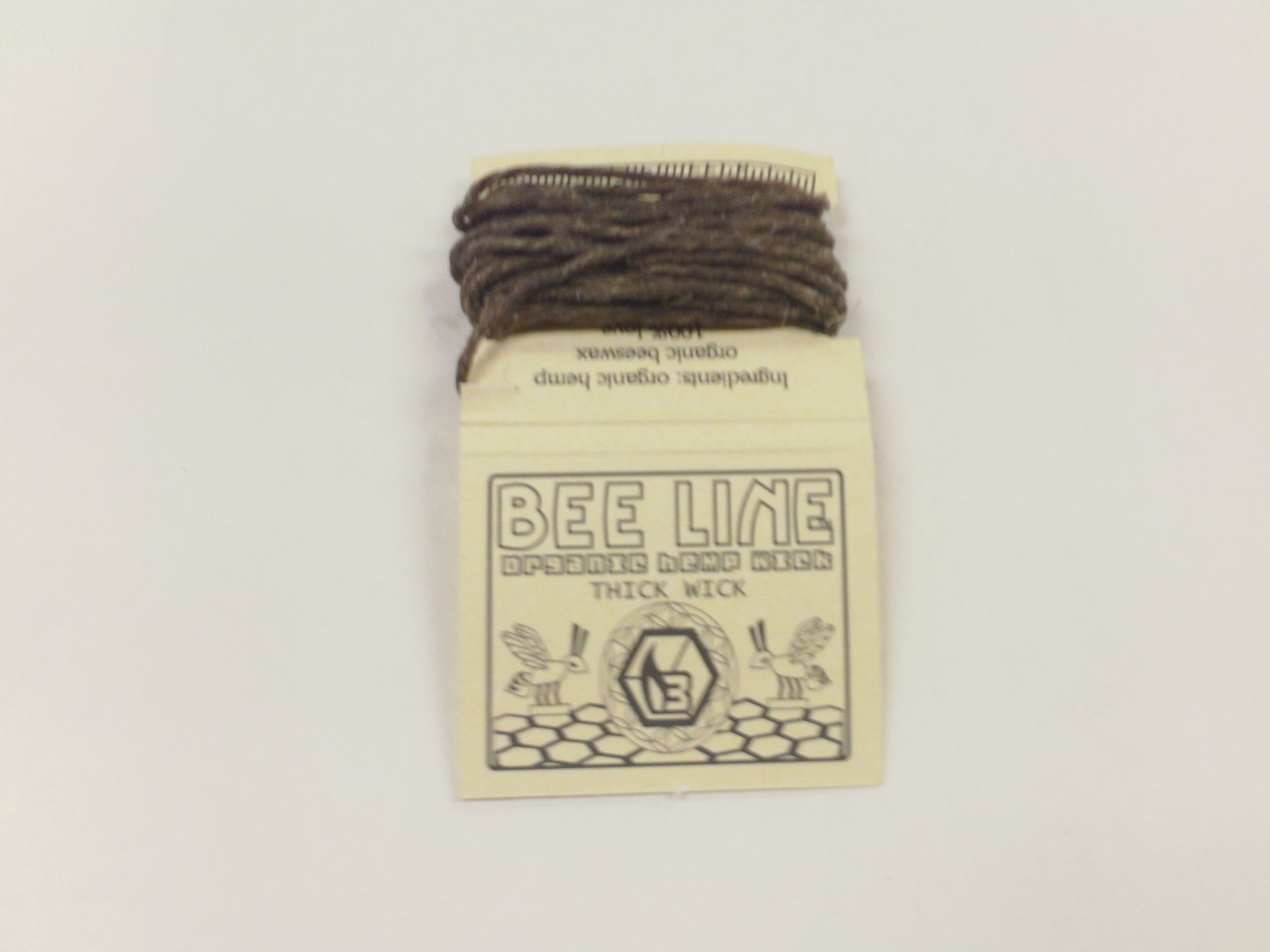 BEE LINE ORGANIC HEMP WICK 9 FEET' BEELINE THICK 100% ORGANIC 
