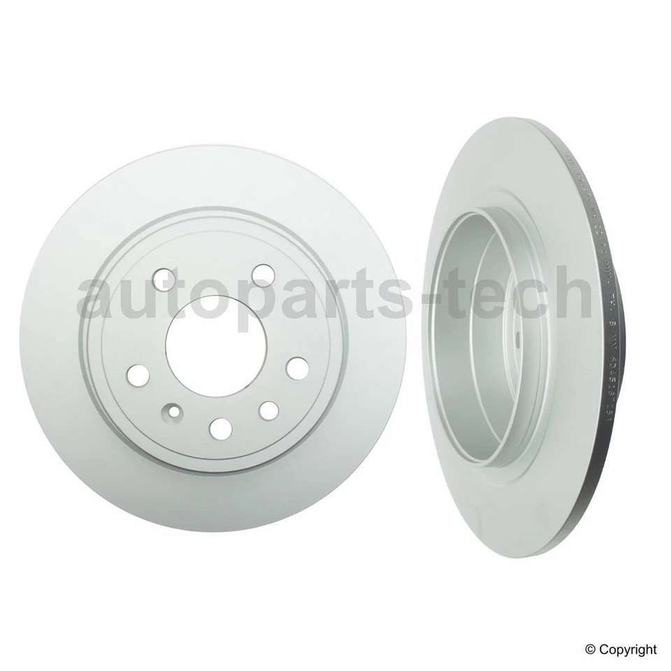 2x ATE Rear Disc Brake Rotor For Saab 9-5 1999~2010 - Image 3 of 4