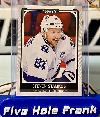 2021-22 O-Pee-Chee #6 Steven Stamkos Base Variation  Close Up Head Shot SSP