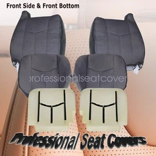 For GMC Sierra 1500 2500HD 2003-07 Dark Gray Front Seat Cover&Front Foam Cushion