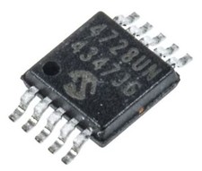 1 x Microchip MCP4728-E/UN, 4-channel 12 bit Serial DAC, 10-Pin MSOP