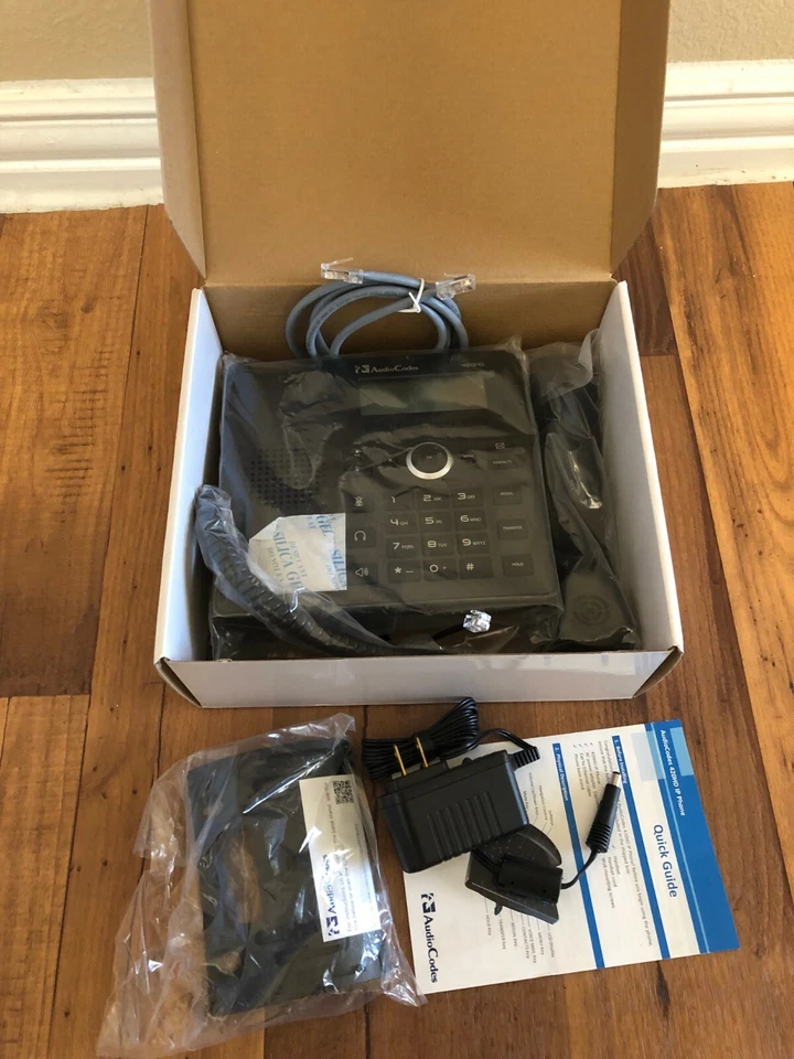 New  with accessories AudioCodes 420HD IP Phone  - GGWV00563 voIP Fast Ship - Image 3 of 4