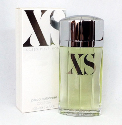 XS EXCESS Paco Rabanne 100ml. eau de toilette spray 3.4 Fl. Oz. FORMATO ANTIGUO