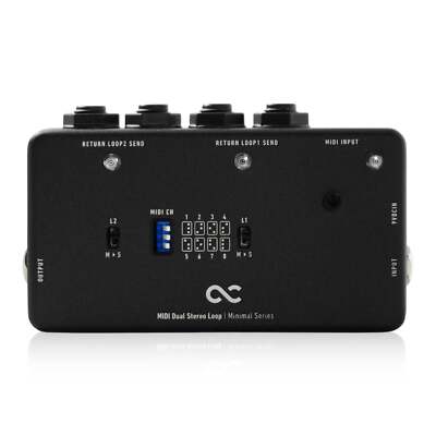 One Control Minimal Series MIDI Dual Stereo Loop OC-M-MDSL Switcher Effects Loop