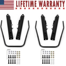 Pair Seat Slider Seat Frame Mounting Track Assembly Kit Universal For NRG Sparco