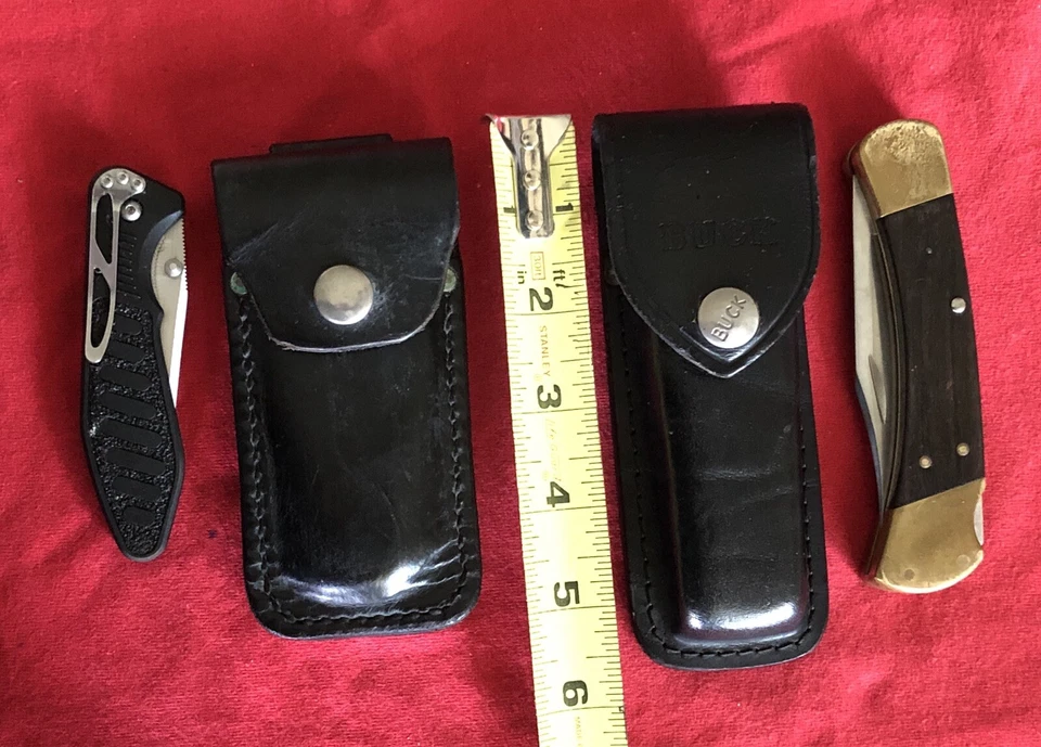 CUCHILLOS VINTAGE BUCK 110 (4 PUNTOS) Y COLT CTO-102 CON FUNDAS NEGRAS - EXCELENTES Foto 4 de 4