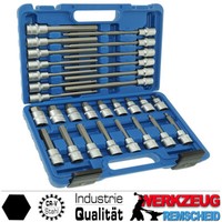 Innensechskant 6-Kant Hexagon Stecknuss Satz 5 - 19 Mm FüR Inbus Schraube 30-Tlg