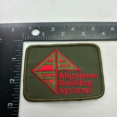Vintage ALUMINUM BUILDING SYSTEMS Advertising Patch 441N | eBay