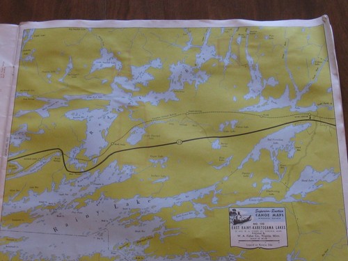 Vintage Fisher Co Superior Quetico Original Canoe Maps 1952 - Picture 3 of 9