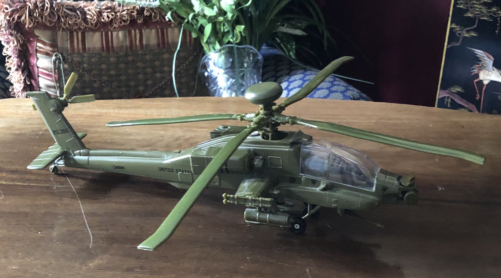 diecast apache helicopter