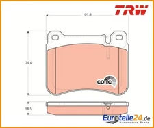 Brake pad set, disc brake COTEC TRW GDB1693