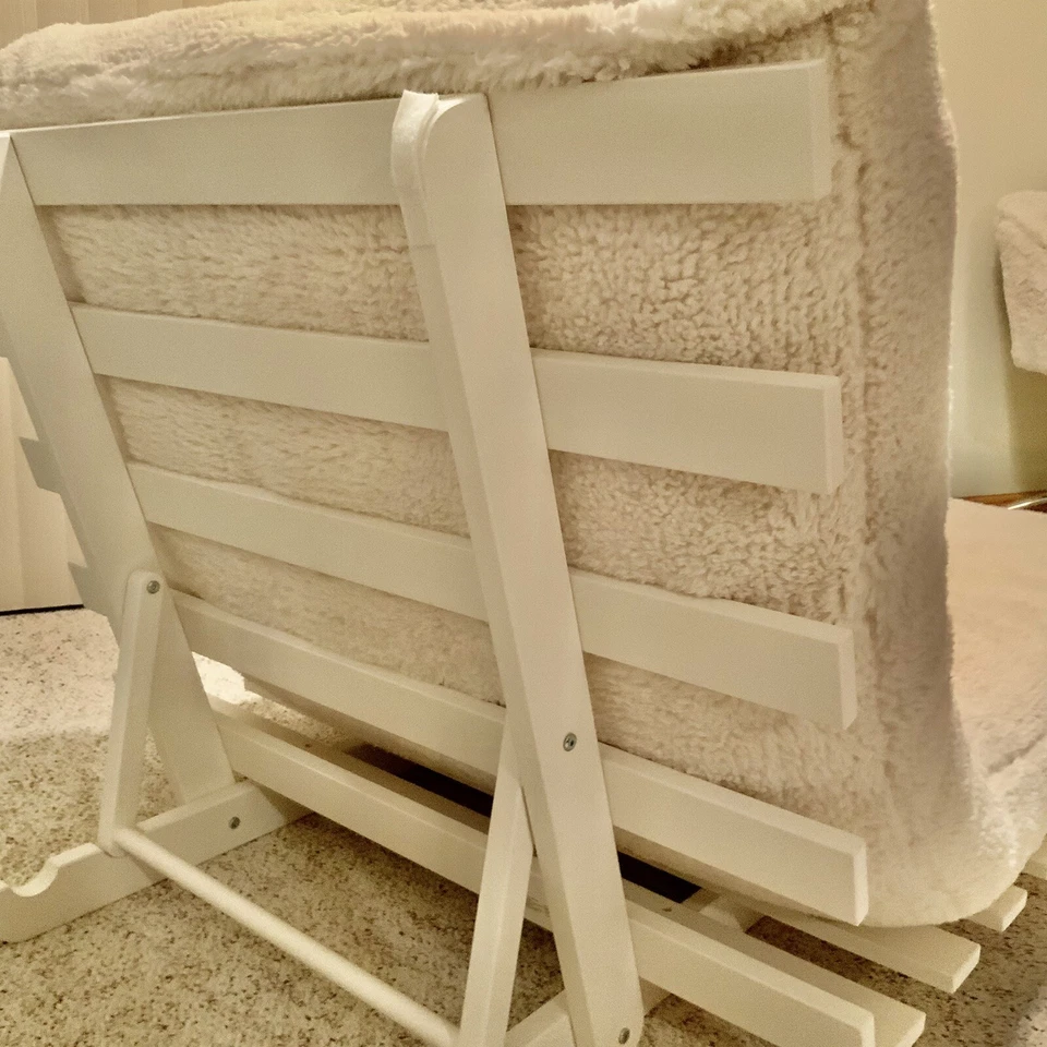 Sofá cama/silla futón blanco cerámica granero adolescente Foto 2 de 2