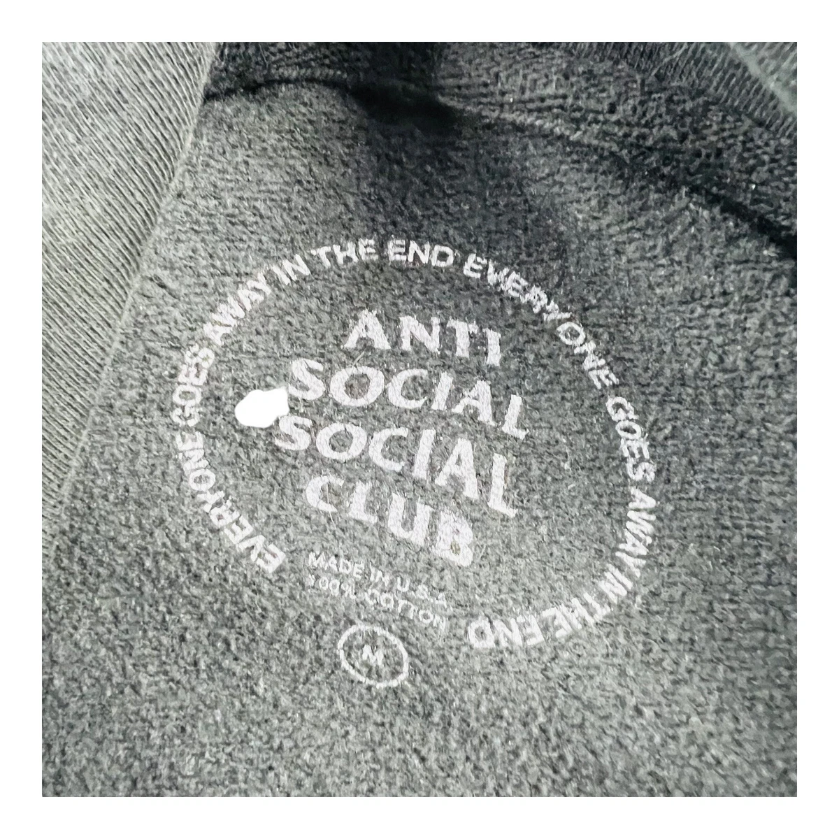 Anti Social Social Club Black Firebird Graphic Hoodie Mens Size