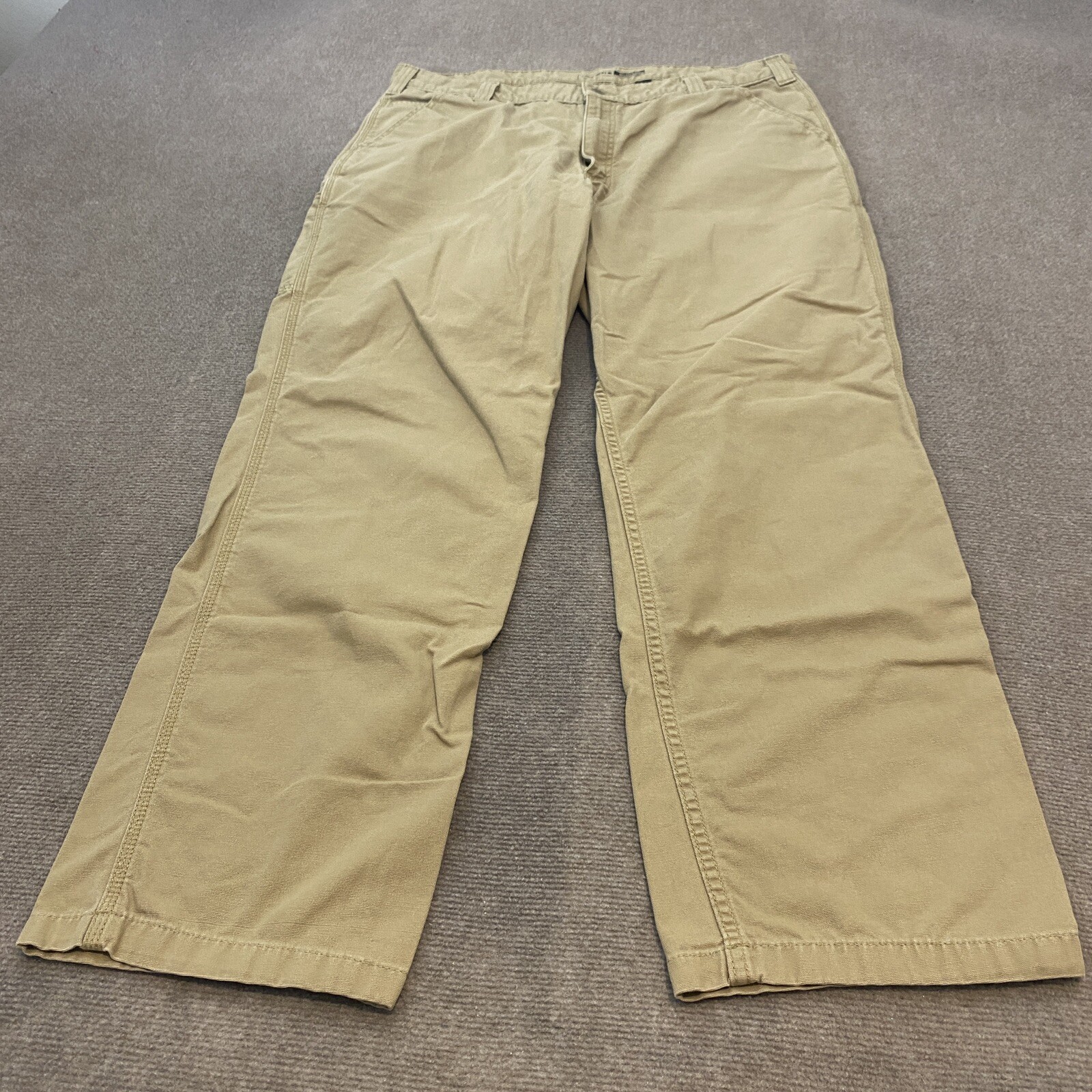 Carhartt Pants Men's 40 Fits 39x33 Relaxed Fit Work Pant Beige 102291