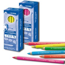 Buntstifte Lyra Neon-Farbriesen, 12 Stk., freie Farbwahl - Malstifte