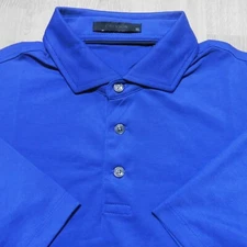 GREYSON Mens XL POLO SHIRT OMAHA ROYAL BLUE BRRR TECH GOLF SHORT SLEEVE