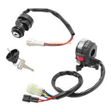 Handlebar Switch & Ignition Key Switch for Yamaha Grizzly 350 YFM350 2007-2014