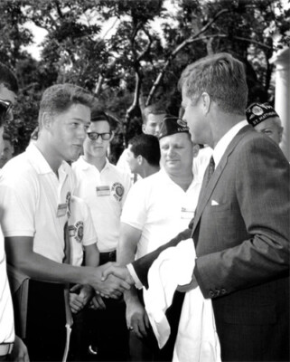 Bill Clinton and John Kennedy Photo