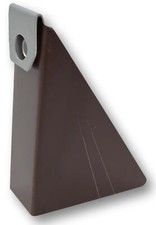  25 Pack Brown Aluminum Steep Gutter Wedges for 5 Inch K-Style Gutters- Use ...