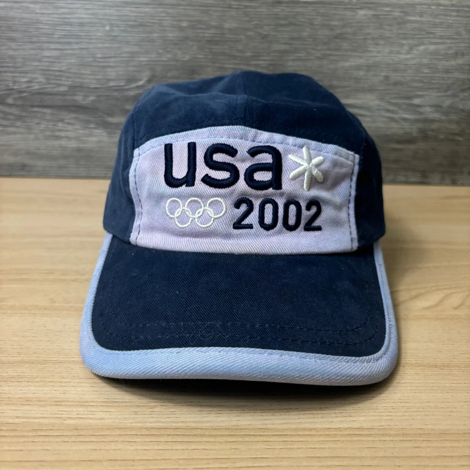 VINTAGE Olympics Hat Cap Strap Back Panel Roots Athletic 2002 Made in Canada - Изображение 2 из 4