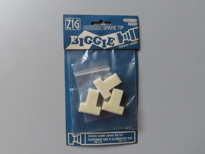 Vintage ZIG Posterman Biggie 30mm Spare / Replacement Tips Set, Retro Stationary