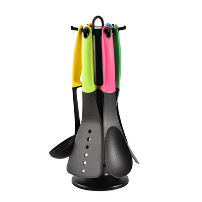 Mekbok Elevate Carousel Nylon Kitchen Utensil Set Rotating Storage Stand