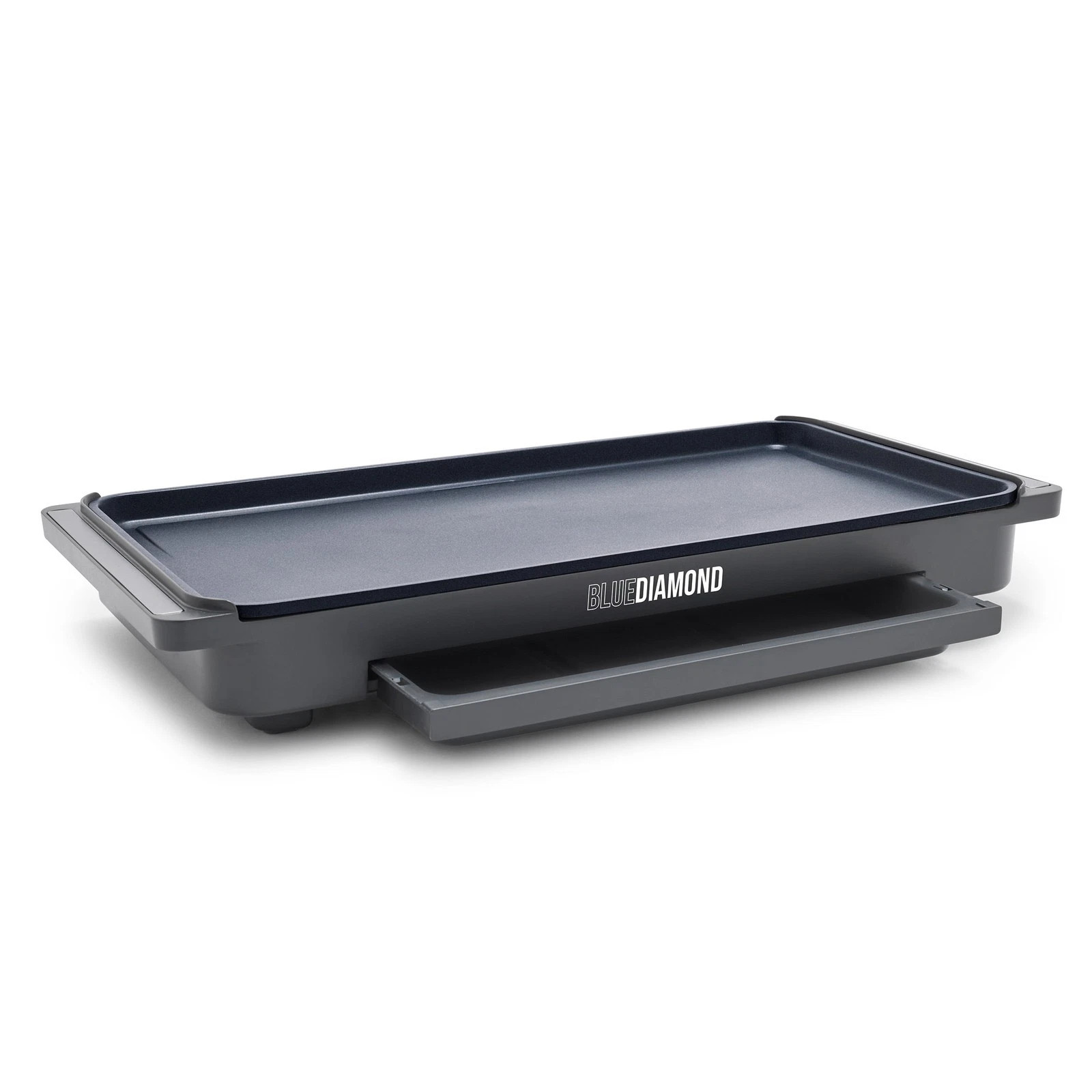 XL Electric Cermaic Non Stick Griddle W/ Warming Tray Graphite